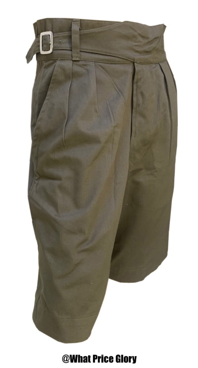 Classic Gurkha Shorts (Reproduction) | Green Cotton Twill | What